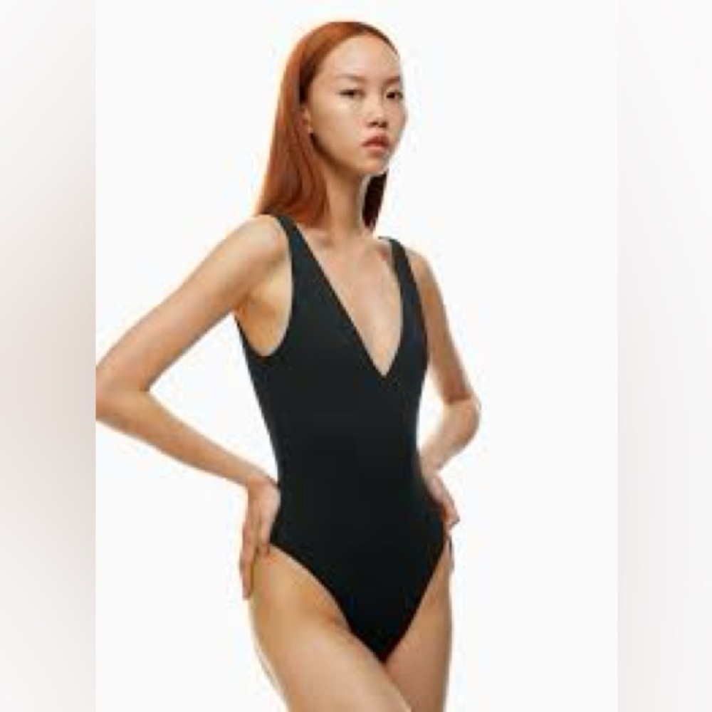 Aritzia Babaton Contour V-Neck Bodysuit